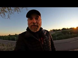Geocaching in town along the trail