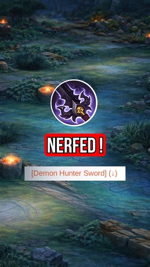 RIP Demon Hunter Sword! New Patch Just Killed It 😢 #mobilelegends