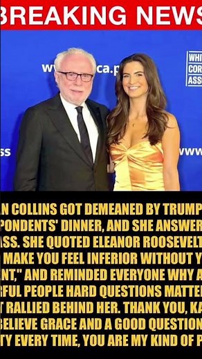 BREAKING: Kaitlan Collins claps back at Trump's vile dinner attack with one perfect quote ....
