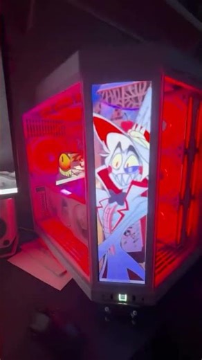 red and white full pc setup #gaming #pcbuild #shorts