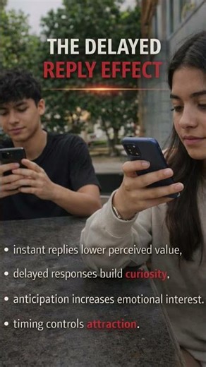 The delay reply effect. #shorts #psycholgyfacts