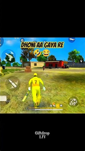 Dhoni in free fire 😎😂 | Giftdrop liv #freefire #gaming #ipl #shorts