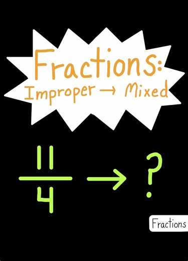 Changing improper fractions to mixed fractions!📝 Private 1-on-1 online math tutoring - email me through link in my bio📚 #study #fractions #improperfractions #mathtutor #mixedfractions