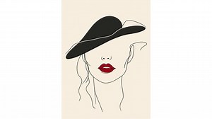Woman Face Line Art Clipart: Elegant Pencil Silhouette (digital Download) - Etsy