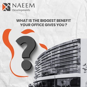 At Naeem Developments, we craft modern work environments with smart planning and efficient open-space concepts, all designed within our projects. #naeemdevelopments | Naeem Developments