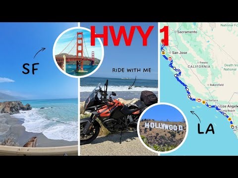 Highway 1 CLOSED? California Coast Motorcycle Tour: LA to SF Part 1 [CA Ep. 7]