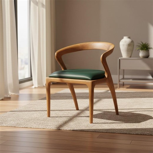 Handcrafted Walnut Dining Chair, Living Room Chairs, Wood Furniture - Etsy