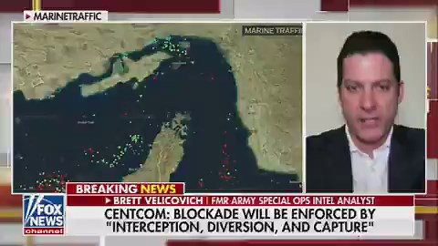 “That new operation is really meant to send a global message that America is the one who guarantees freedom of navigation, NOT Iran, NOT militias or anyone else.”Former Army Special Ops intel analyst Brett Velicovich says this isn’t an old-school blockade — it’s a full modern reset of maritime control.VELICOVICH: “It isn’t a blockade in the old school sense with battleships lined up.”“It’s a modern, layered maritime control operation led by the U.S. Navy under U.S. Central Command.”“You’re talki