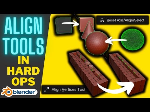 Align Tools for Blender in Hard Ops