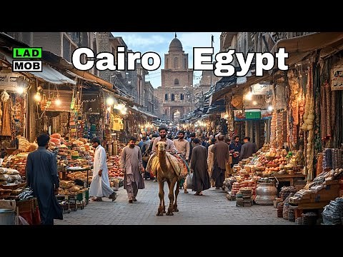 Walking Al Moez Street | Oldest Islamic Street in Cairo Egypt..