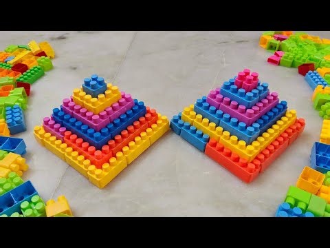 Satisfying DIY Pyramid ASMR/Building Blocks/block game/lego building blocks#asmr#buildingblocks#lego