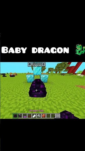 Minecraft baby dragon build 🤯💯