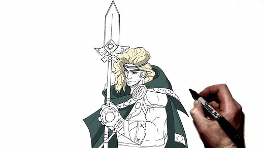 How To Draw Achilles | Step By Step | Hades