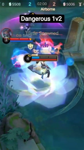Outplay 1v2 Lowest Hp🔥⚔ •Tips And Trick By Yuv⚔ #mobilelegends #guinevere #ruby#viralshorts