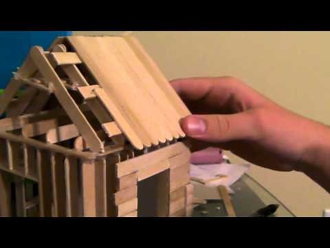 [5/6] How To Build a Popsicle Stick House - Roofing Part 2