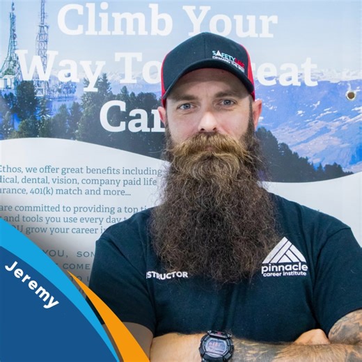 21 reactions | Meet Jeremy Coons, our Tower Technician Program Director here at PCI. Jeremy has been in the tower field for 16 + years. His passion is making sure future technicians are running projects as safely as possible. If you are currently enrolled in the Tower program, you will most likely meet Jeremy! #pcitraining #tradesschool #onlineschool #handsontraining #training #tower #telecom #towerclimber | Pinnacle Career Institute | Facebook