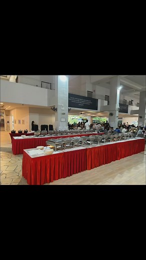 300 pax buffet set up #fattydaddyfattymummy #buffetcatering | FattyDaddy FattyMummy