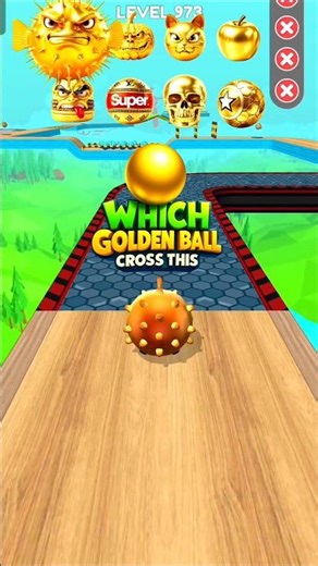 Which Golden Ball Cross This ❓#shorts #goingballs