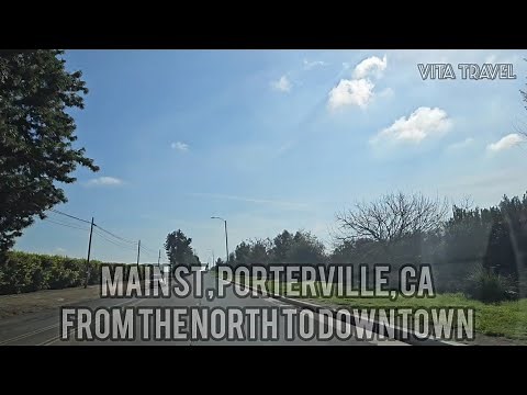 Porterville, California Main street driving tour. #california #porterville #sanjoaquin