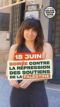 🇵🇸 JUNE 18 | ELSA MARCEL INVITES YOU TO A MAJOR EVENING AGAINST REPRESSION