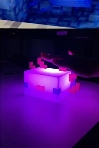 I’m happy with my purchase!!#tiktokshopholidaydeals #TikTokMadeMeBuyIt #axolotl #lamp #minecraft