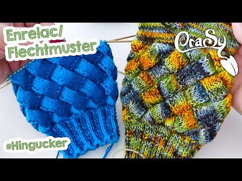Entrelac /- Flechtmuster in Runden z b für Socken