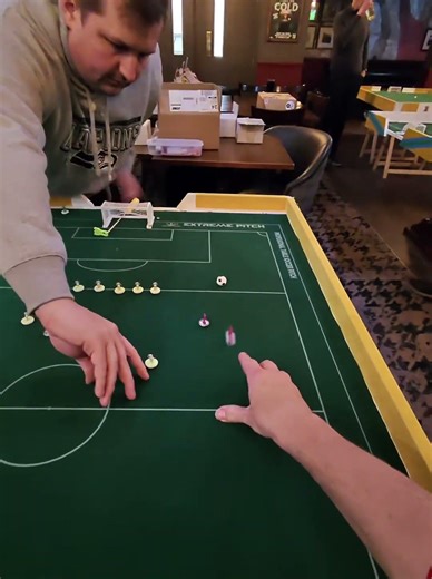 Got a bit lucky with this, just squeezed it in #Subbuteo #POV #tableFootball #TableSoccer