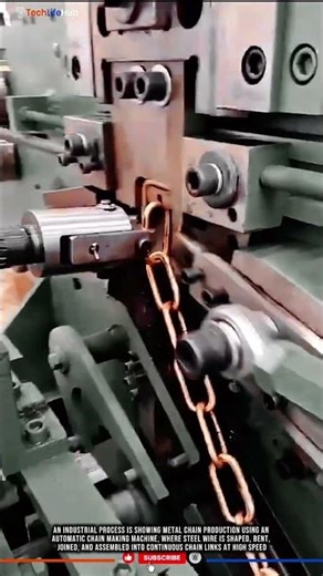 Innovation Automatic Chain Making Machine for High Speed Metal Link Forming #tech