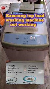 Samsung top load washing machine beep sound error