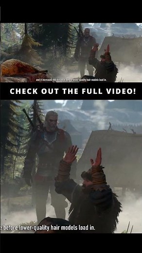 This Mod Fixes Witcher 3’s Hair Physics #witcher3 #gamemods #pcgaming #gamingshorts