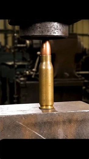 Machine Gun Bullet Vs Hydraulic Press (Part 2) #hydraulicpress #shortsfeed