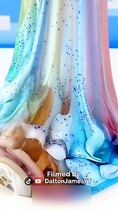 This is called an avalanche slime! They are my favorite type of slime. 😁 satisfying slime asmr! | Dalton James