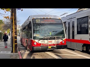⁴ᴷ⁶⁰ (FULL ROUTE) SF MUNI Nova Bus LFSe+ #5012 on 57 Parkmerced - to Daly City BART