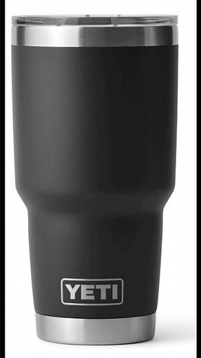 YETI Rambler 30 oz Stainless Steel Vacuum Insulated Tumbler w/MagSlider Lid, Black Short #1