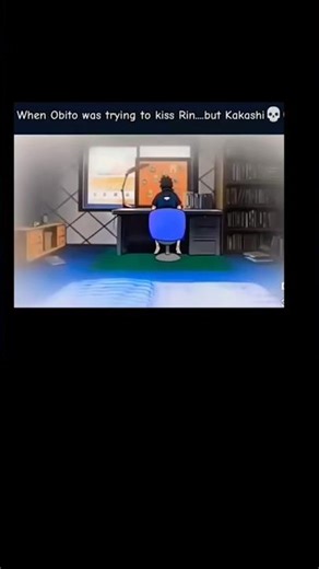 when Obito was trying to kiss rin but kakashi