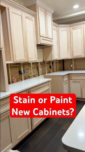 Be Honest, Should I Paint or Stain My New Maple Cabinets?