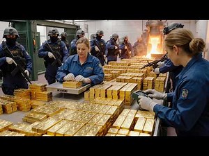 Inside a Modern Gold Mine: How Raw Ore Becomes Pure Gold Bars (Full Process)