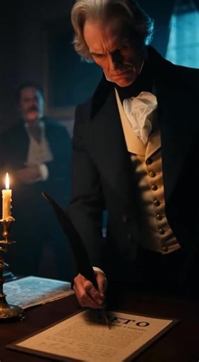 1832: I vetoed the Bank. The elites panicked. #BankWar #AndrewJackson #HistoryTok