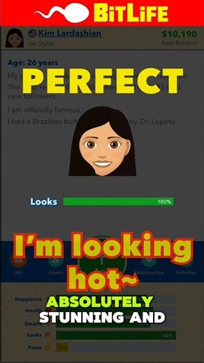 My ex tried to ruin my life and somehow made me famous instead 💀💅 #bitlife #shorts #fyp #bitlifeapp
