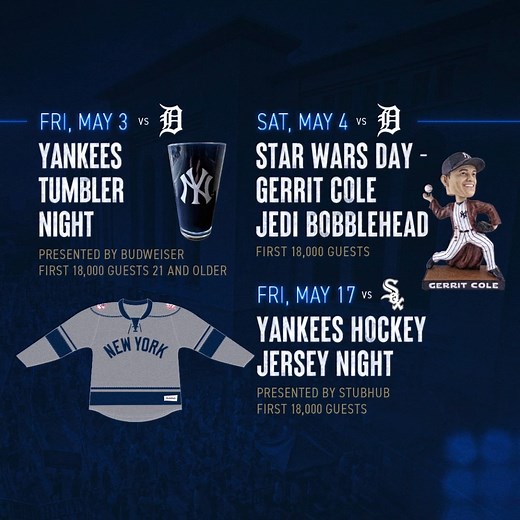 Take a sneak peek at some promo schedule items for the 2024 season! 👉 https://bit.ly/47FApSS | New York Yankees