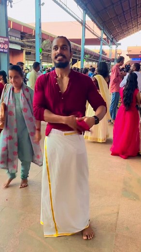Traditional Indian Men's Style: Tamil Model in Handsome Dress