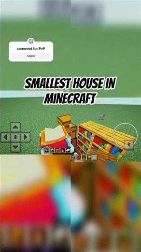 "Worlds Tiniest Minecraft House" 🏡?! #minecraft #viralvideo #gamin