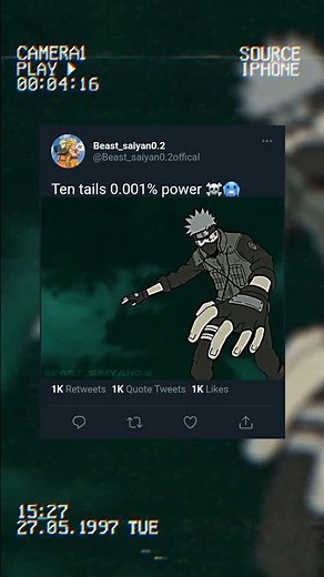 ten tails 0.001% power || ten tails vs kakashi and naruto skull edit montagem xonada