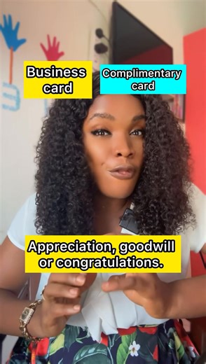 6.2K views · 257 reactions | Business card vs Complimentary card | Precious Chibuzor Eke | Facebook