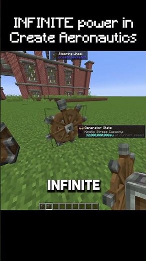 Infinite Stress Units with Create Aeronautics! #minecraft #createmod #createaeronautics