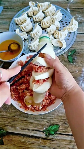 Easy Way To Make Dumplings Part 295 #shorts #dumplings #food