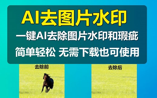 【Inpaint】一键AI去除图片水印和瑕疵,简单轻松无需下载也可使用