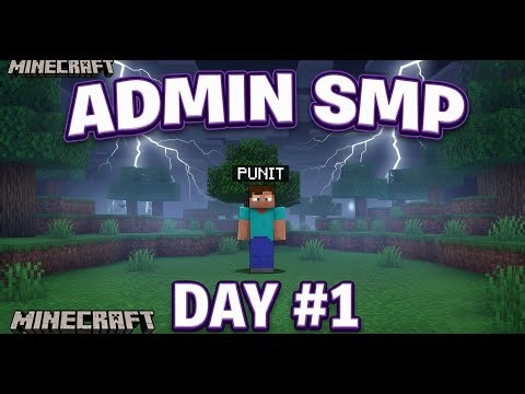 Admin Power, ZERO Help | Admin SMP Survival Series #Day 1.