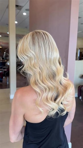 Subtle refinement at the root, enhanced blonde dimension, and added inches using #24 Tape Ins. A seamless transformation. @hairbygabbymoore