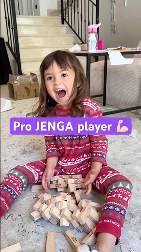 Mini Jenga Pro at 5! 🧱😎#jenga #kidsfun #playtime #jengagame #gamesforkids